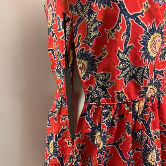 House of Harlow 1960 Women’s Red Floral Knot Tie Dress size XL - Picture 5 of 14